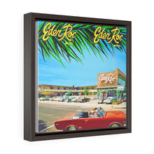 Eden Roc Motel in the 1960's - Wildwood NJ - Square Framed Premium Gallery Wrap Canvas
