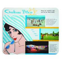 Chateau Bleu Motel 1960's Brochure, North Wildwood, NJ - Mousepad