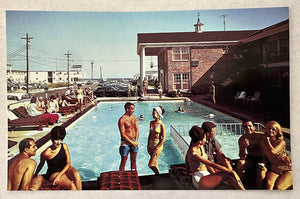 Carriage Stop Motel, 1960's Postcard, Pool Picture, Wildwood Crest, New Jersey