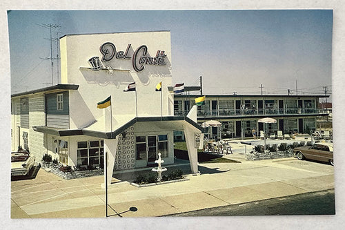 Del Conte Resort Motel 1960's Postcard, Wildwood Crest, New Jersey