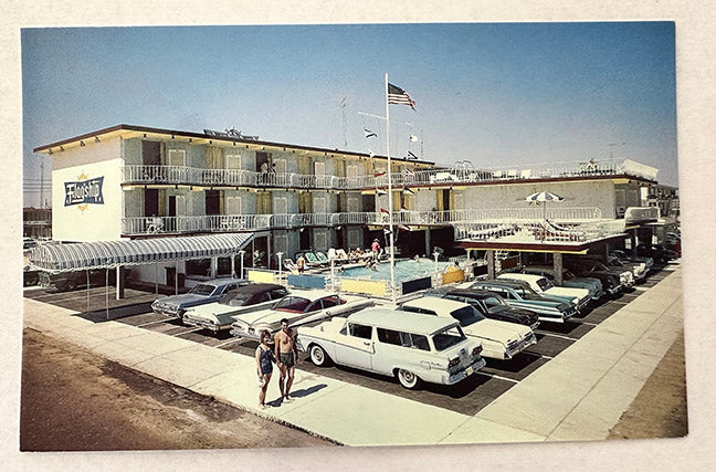 Flagship Motel, 1960's Postcard, Wildwood Crest, NJ