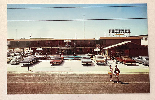 Frontier Motel, this is either a late 1950's or early 1960's Picture Postcard.