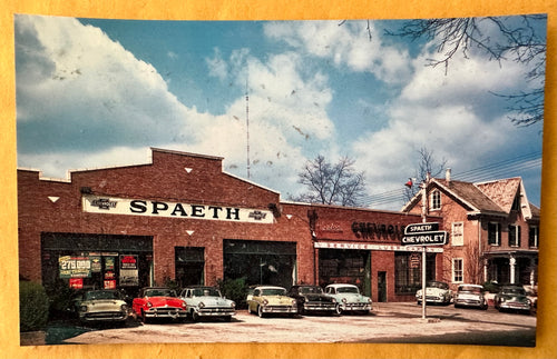 Spaeth Chevrolet Inc, 1950's Postcard, Philadelphia, PA