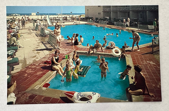 Jolly Roger Motel, 1960's Postcard, Wildwood Crest, NJ