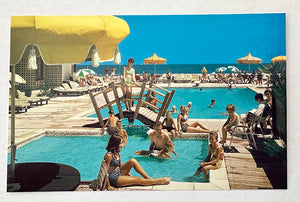 Singapore Motel Postcard - Kiddie Pool Picture from the 1960's, Wildwood Crest NJ