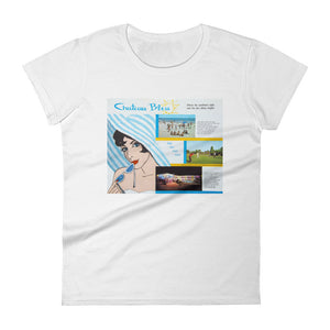 Chateau Bleu Motel 1960's Brochure - Women's Short Sleeve T-Shirt
