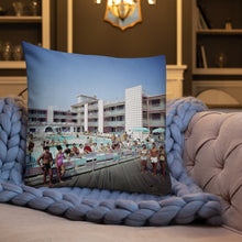 Bahama Motel Ventnor New Jersey, 1960's Boardwalk & Pool - Premium Pillow