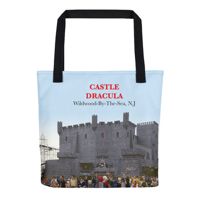 Castle Dracula Amusement In Wildwood, NJ 1970's - Tote Bag.