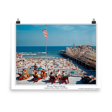 Shore Plaza 1960's Sundeck and Boardwalk View, Wildwood, NJ - Poster